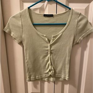 Brandy Melville Green Zelly Top